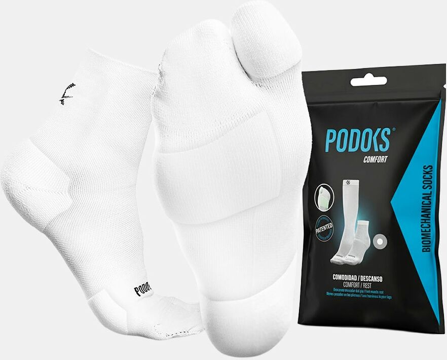 Podoks Calcetines multideporte Unisex Comfort Comfort .  (36-38) Negro / Blanco