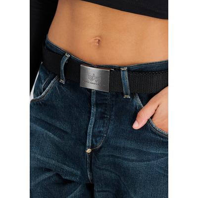 Ledergürtel ALPHA INDUSTRIES "Heavy Duty Belt", Herren, Gr. onesize, schwarz, Obermaterial: 100% Nylon, Gürtel Ledergürtel