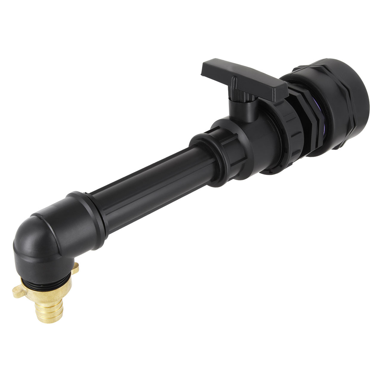 REKUBIK IBC Adapter BSP 2" - 1" Kugelhahn Extra-Lang