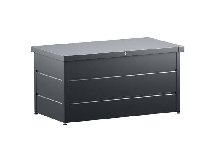 Hörmann Kissenbox, Anthrazit, Metall, 136x72.5x67.5 cm, Deckel aufklappbar, Gartenzubehör, Kissenboxen