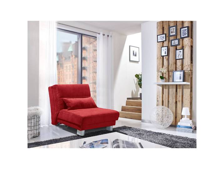 Fauteuil convertible Rakir Rouge Microfibre Enza 80 x 86 x 95cm