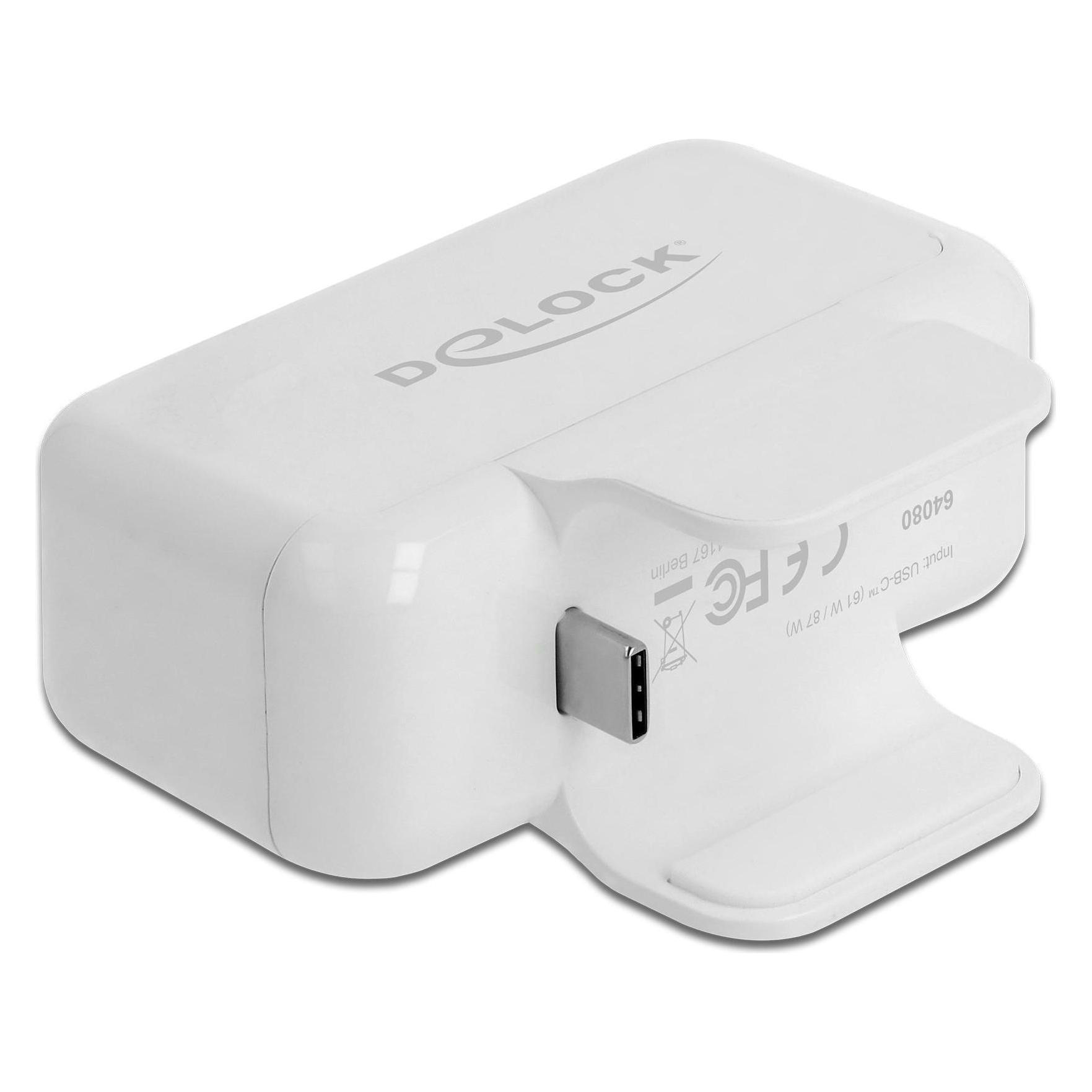 Delock USB-Wandladegerät Apple Adapter 4x USB, PD & HDMI (74 W, 3 Ports) (64080)