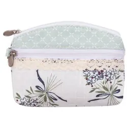 Patchwork Mini-Kosmetiktasche 066 nature mint