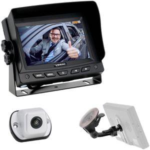 VSG24 Rückfahrkamera Navigator 24594, silber, 1080p Kamera 170°, Nachtsicht, Monitor