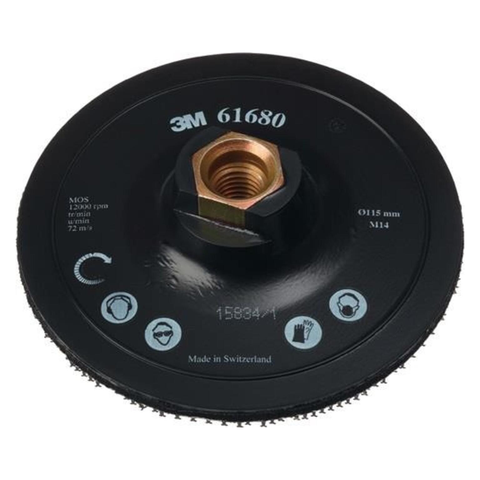 3M CENTRE PIN BACK-UP PAD 115mm M14 (61680)