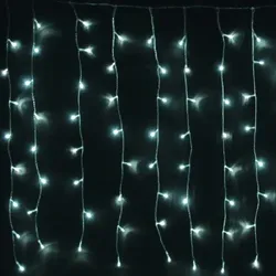 Lex 120er LED Lichtervorhang Lichterkette Außen Innen Weihnachtsbeleuchtung weiß : Weiß : 120 LED ́s