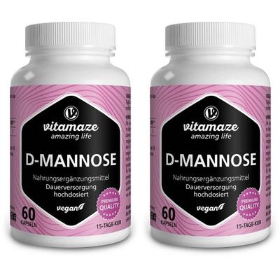 D-Mannose Hochdosiert vegan Kapseln 2x 2x60 St