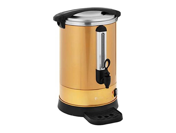 Royal Catering RC-WBDWTC14GO koffiezetapparaat 14 L goudkleurig roestvrij staal koffiezetapparaat koffiezetapparaat volautomatische koffiemachine