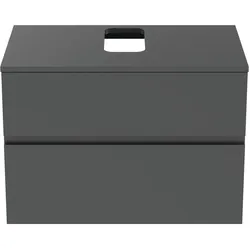 Ideal Standard Waschtischunterschrank Finesse, Anthrazit matt, 802x505x558mm