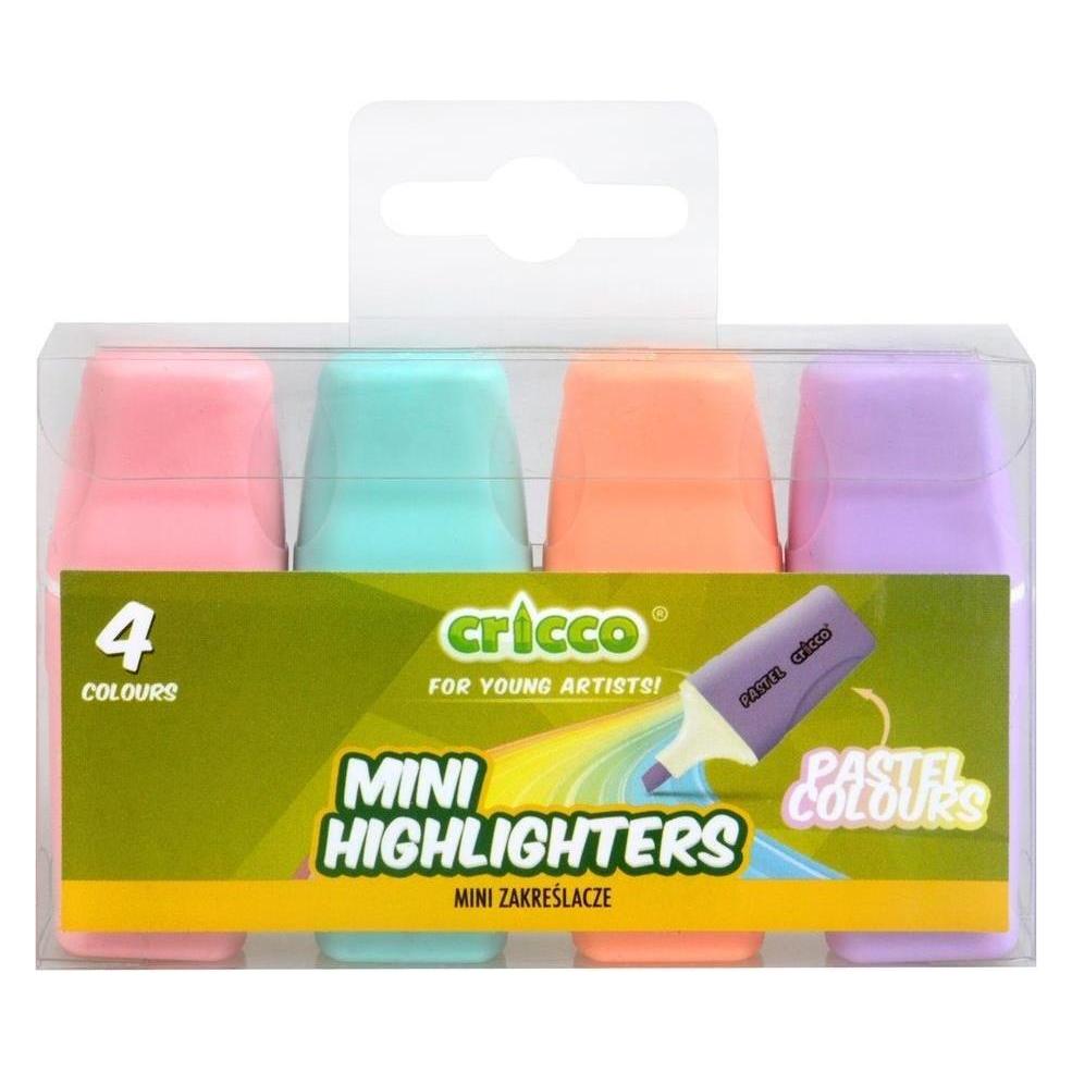 Cresco Mini-Pastell-Textmarker 4 Farben CRICCO (4x) (48019489)