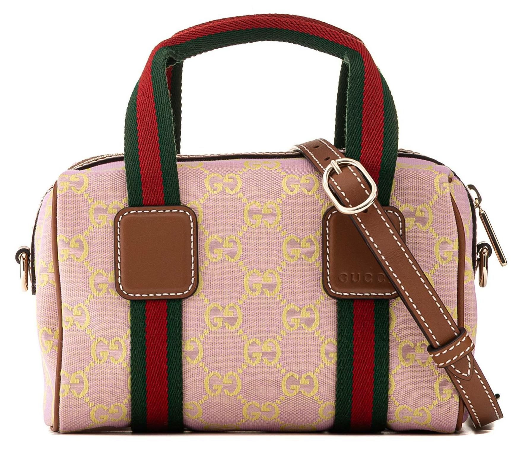 Gucci Handtasche für Damen aus Canvas mit GG-Muster in Pink