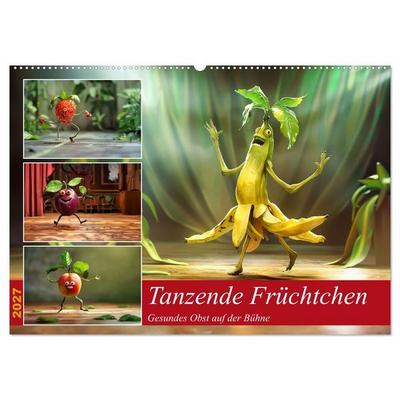 Tanzende Früchtchen (Wandkalender 2027 DIN A2 quer), CALVENDO Monatskalender