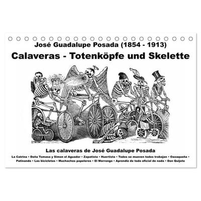 Calaveras - Totenköpfe und Skelette (Tischkalender 2027 DIN A5 quer), CALVENDO Monatskalender
