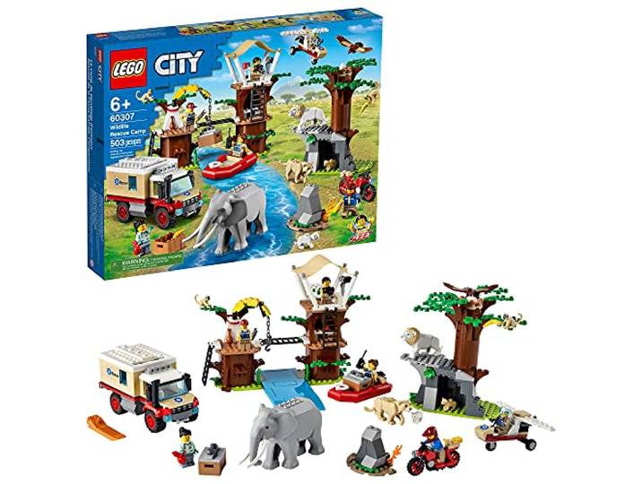 LEGO City Wildlife Rescue Camp 60307 Building Kit; Animal Playset; Top Toy for Kids Aged 5 and Up; New 2021 (503 Pieces)