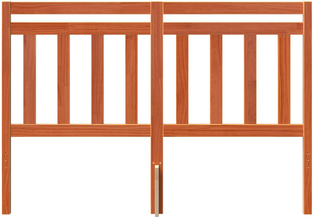 Brambly Cottage Solid Wood Slat Headboard Wax Brown 140 x 190cm