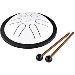 Nino Percussion Nino Percussion Mini Melody Steel Tongue Drum WEIß - Schlitztrommel