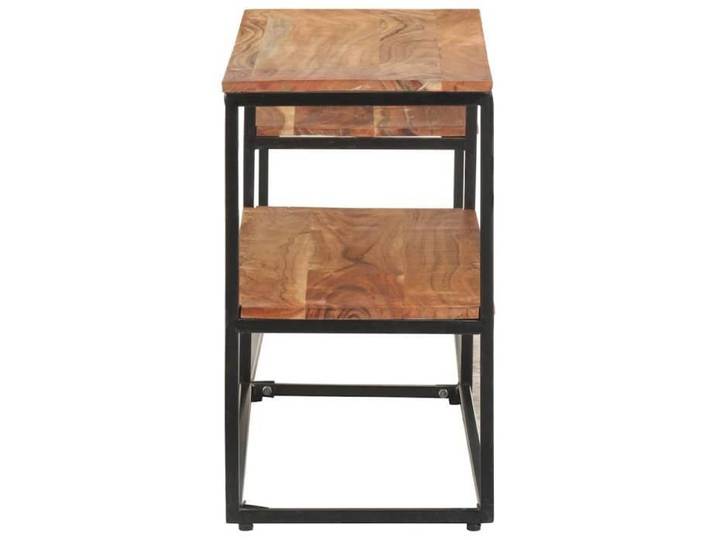 ARMOIRE TV - Meuble TV 180x30x50 cm - Bois d'acacia massif - Assemblage requis（1221）