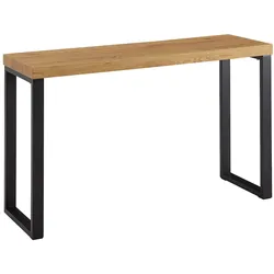 Konsolentisch in modernem Design, Eiche-Optik, Große Ablagefläche. 120x39x76 cm | Kadima Design