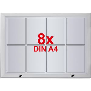 Böttcher-AG Schaukasten außen, 8 x A4 (A1), magnetisch, abschließbar