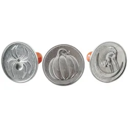 3x Nordic Ware Halloween Cookie Stamps, Ausstechformen