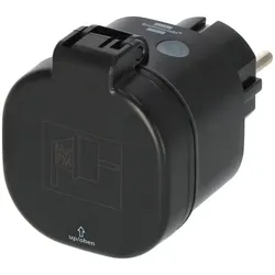 brennenstuhl®Connect WiFi Steckdose, schwarz IP44