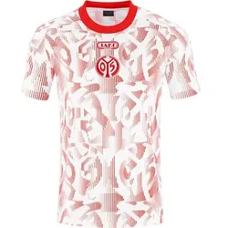 JAKO Kinder Mainz 05 Warm-Up T-Shirt 26/27, Größe 116 in Weiß Weiß