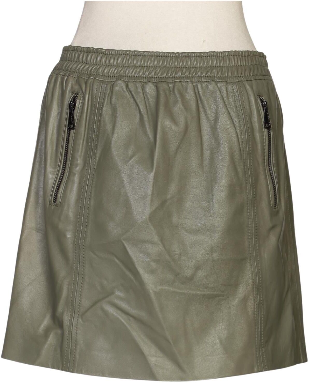 Oakwood Damen Rock, Grün, Gr. S, Leder - Second Hand