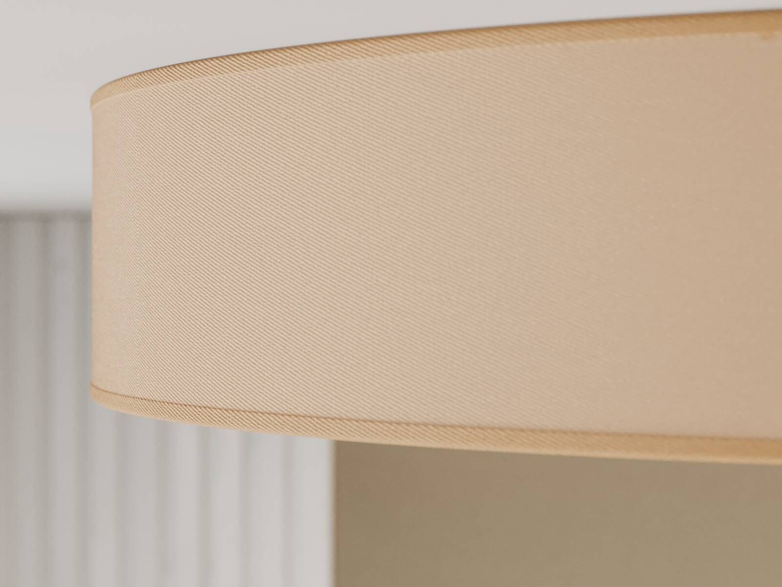 Ceiling Light Rondo TK Lighting, dimmable, Cream / amber, Bedroom, Textile / fabric / silk, Modern, Ceiling Light
