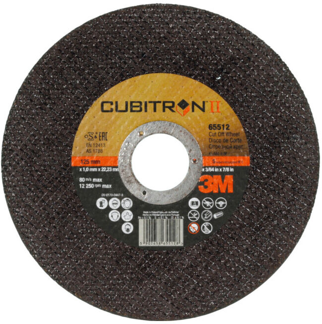 3M Disque de tronçonnage CUBITRON II EXTRA MINCE,⌀ disque: 125 mm (7100094901)