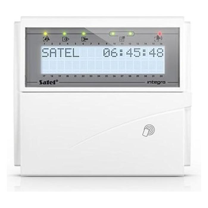 Satel LCD keypad (white backlight 125 kHz proximity card reader) INT-KLCDR-W (Elektronische Zahlenkombination, Schlüsselkarte) (5905033339026)