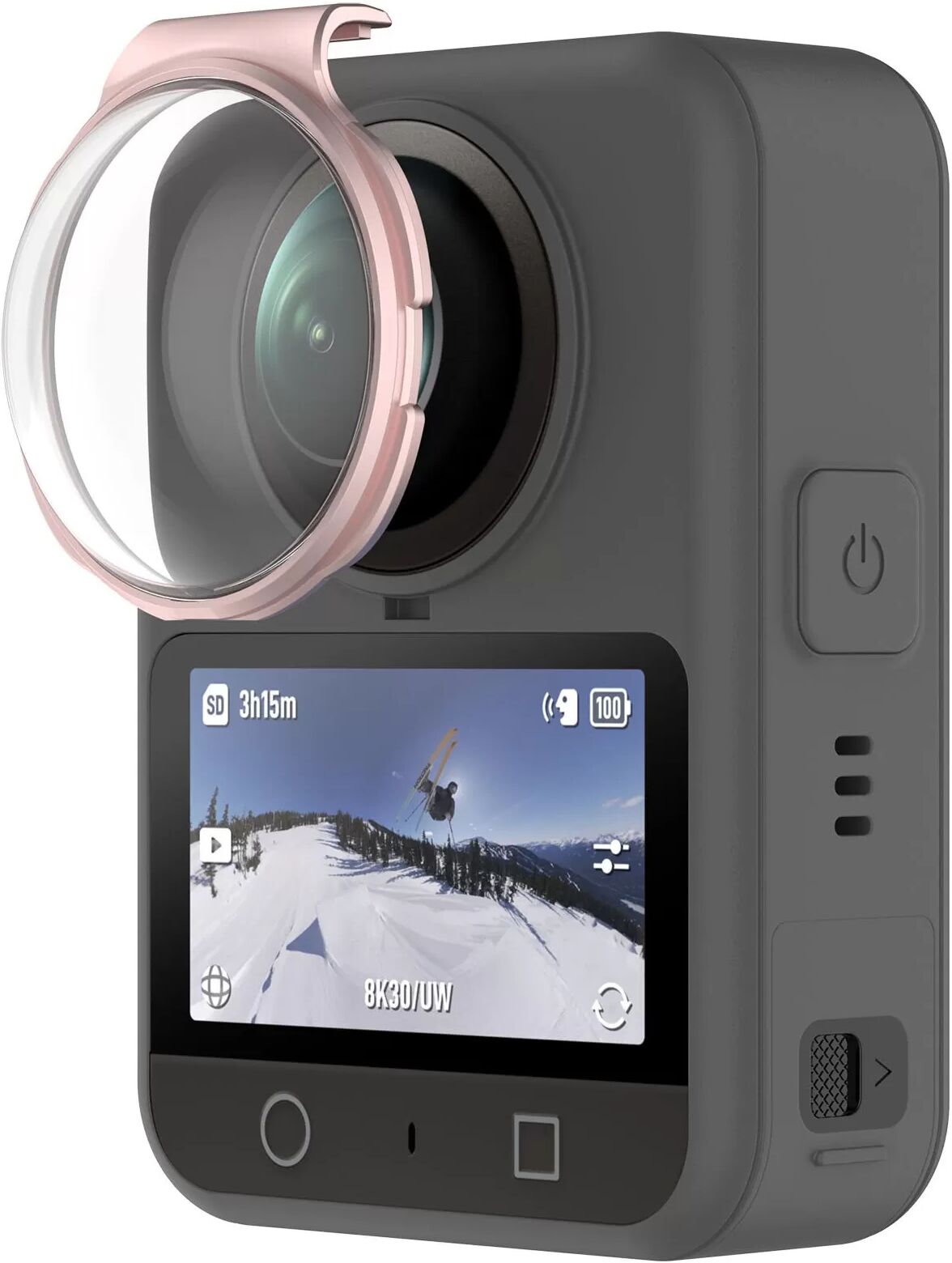 INF DJI Osmo 360 Kamera Objektivschutz – Optische Schutzglasabdeckung Rosa