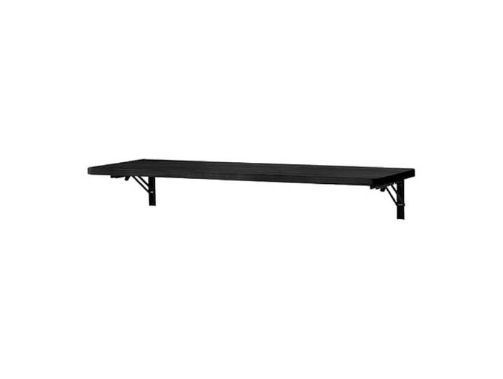 IOvgujFY Klappbarer Esstisch aus Holz(Black,100x30cm/39.3x11.8in)