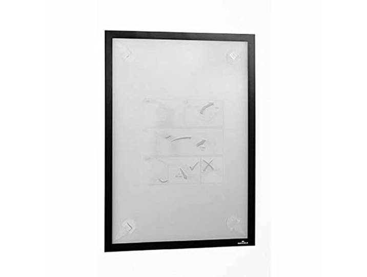 Durable 484401 Cadre d'affichage Duraframe Wallpaper avec Languettes Adhésives Amovibles pour Surfaces Délicates ou Non Lisses Format A3 Noir