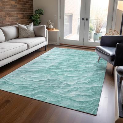 Addison Rugs Machine Washable Indoor/ Outdoor Funky Waves Chantille Rug