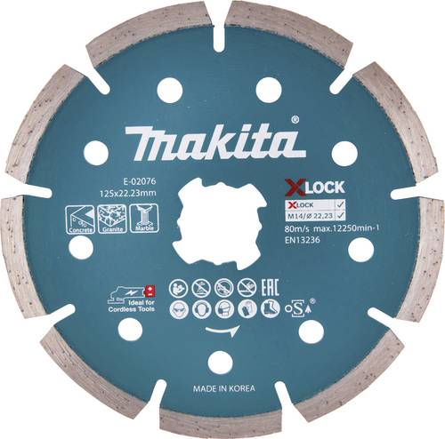 Makita E-02076 Diamanttrennscheibe 125mm 1 St. Beton, Granit, Marmor