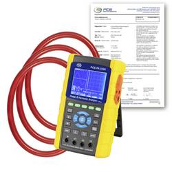 PCE Instruments PCE-PA 8300-2-ICA Netz-Analysegerät kalibriert (ISO) 1phasig, 3phasig Energiemessungen, Grafisches Display