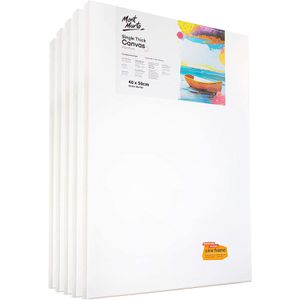 Mont-Marte Keilrahmen 40 x 50 cm, Leinwand auf Holzrahmen, 280 g/m², 5 Stück