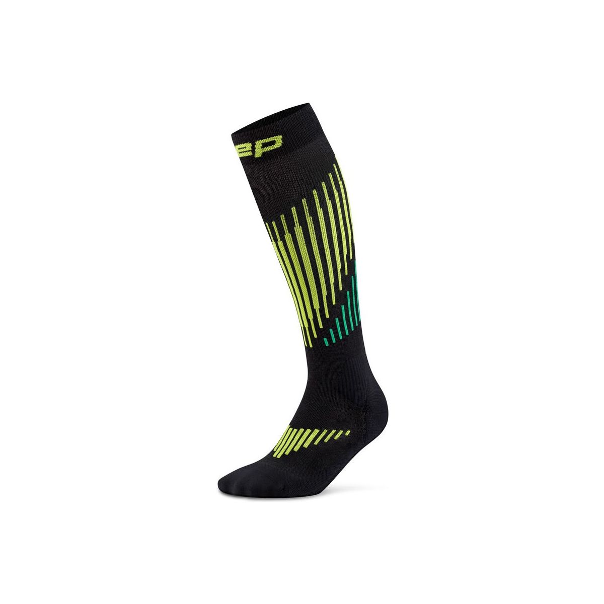 CEP Ski Touring Merino Socks, Tall, 3.0, Men black/lime (582) III WP80L92