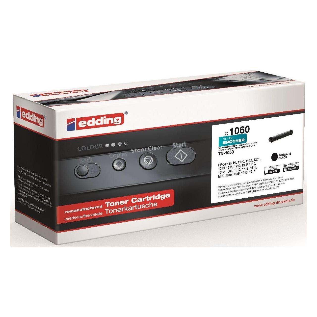Edding Toner ersetzt TN 1050 Schwarz 1000 Seiten (BK) (18-1060)