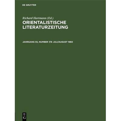 Juli/August 1960, Gebundene Ausgabe von , De Gruyter, 978-3-11-259305-9