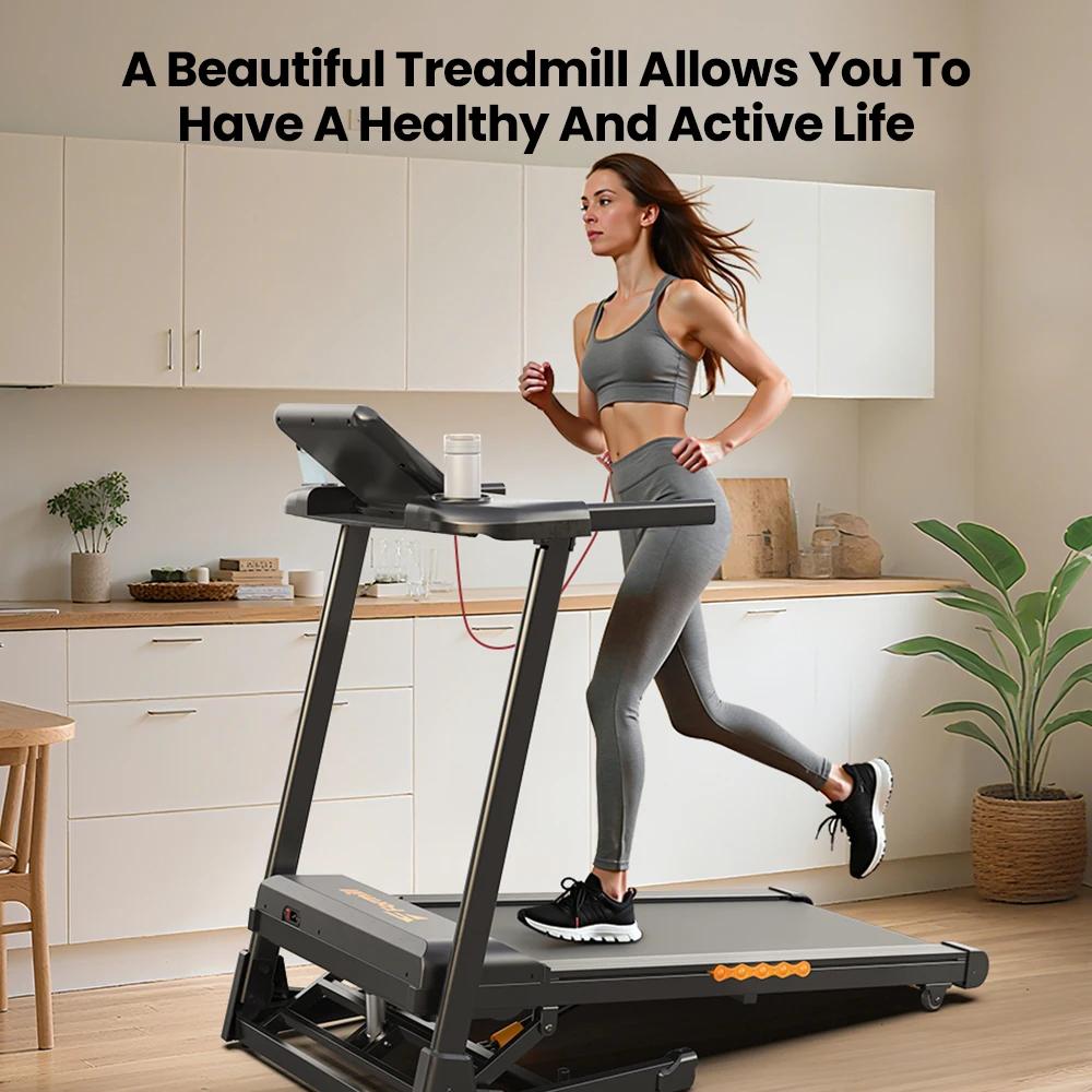 Laufband - FT61 - Klappbar - 3,0-PS-Bürstenlosmotor - Höchstgeschwindigkeit 13,5 km/h - 15 % Steigung - Lauffläche 108 × 38 cm - Maximale Belastung 136 kg