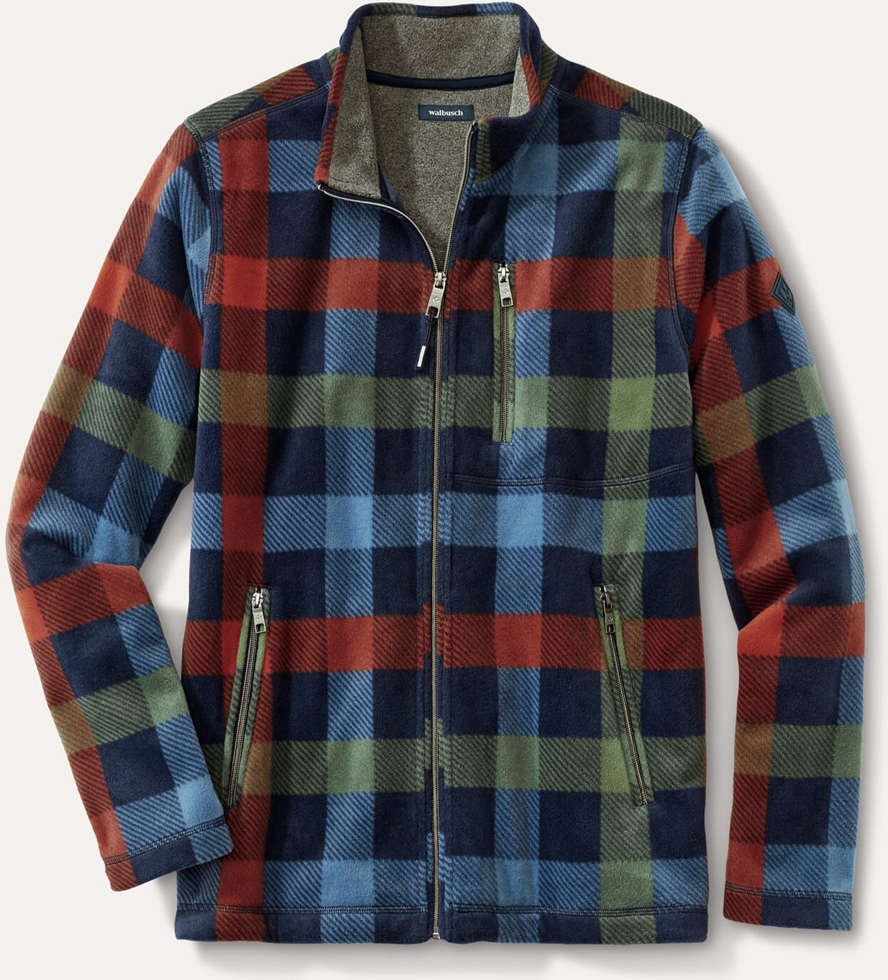 Walbusch Huskyfleece Jacke, noch offen: Größenlauf, Farbe Blau, 56, wärmendes Microfleece Anti-Pilling-Ausrüstung Herren