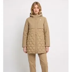 K-way für Damen. K8161EW Jacke Siphelle Hybrid Warm Shell beige (XL), Lässig, Nylon