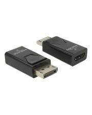Delock DP 1.2 St -> HDMI Bu 4K Passiv schwarz Adapter Digital/Display/Video (66234)