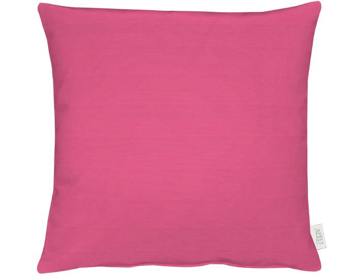 Dekokissen APELT 4362 Rips Uni-Farben, dezentes Design, Inklusive Füllung Gr. 1, pink (pink, unifarben), B:39cm L:39cm, Mischgewebe, Dekokissen_Sitzkissen_Kissenhüllen, Dekokissen, Wasser- und Schmutzabweisend, Inklusive Füllung, dezentes Design