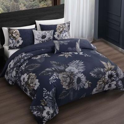 Zako Llc Forget Me Not Comforter Bed Set Blue, King, Blue