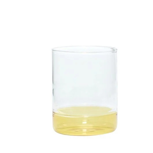 Hubsch Drinkglazen geel - set van 6 stuks