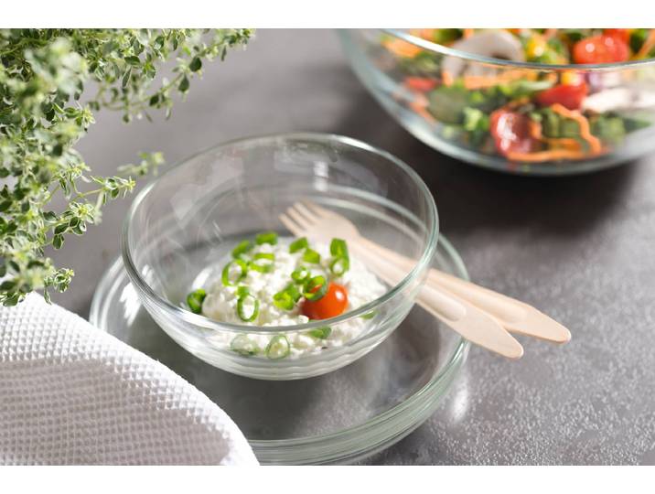 Bols Cucina type A - Lot de 6 14 x 7 x 14cm Transparent