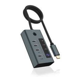 ICY BOX IB-HUB1454-C31, 4 Port Type-C USB 3.2 Gen 2 Type-C Hub, Aluminiumgehäuse 61062