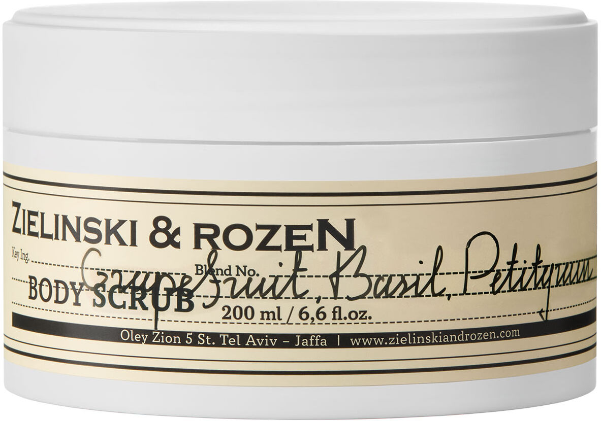 ZIELINSKI & ROZEN Grapefruit, Basil, Petitgrain Body Scrub 200ml